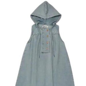 Froo Denim Hooded Dress 4T